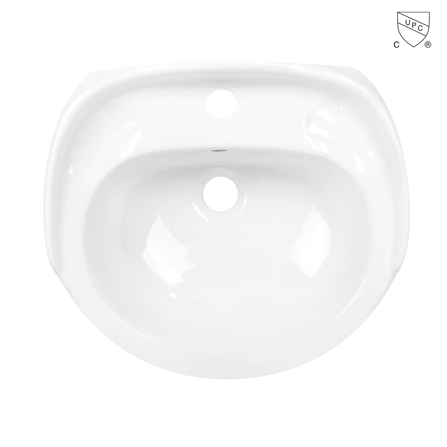 Bathroom Small CUPC standard compliant ceramic freestanding lavatory pedestal sink MB-2064 | Meilong ceramics